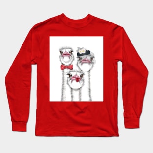 Ostrich Family Long Sleeve T-Shirt